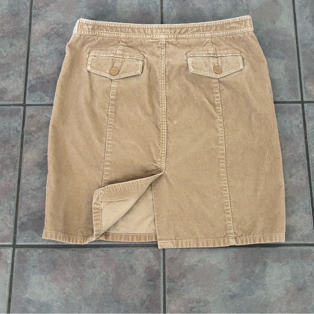 LOFT Beige‎ Corduroy Pencil Skirt - Picture 6 of 6